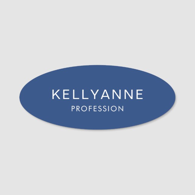 Etiqueta Para Nombres Modern Simple Magnetic Professional (Anverso)