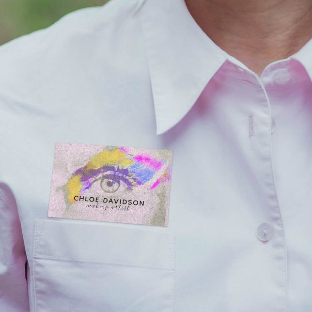 Etiqueta Para Nombres Moderno artista de maquillaje Guay expresivo (Subido por el creador)