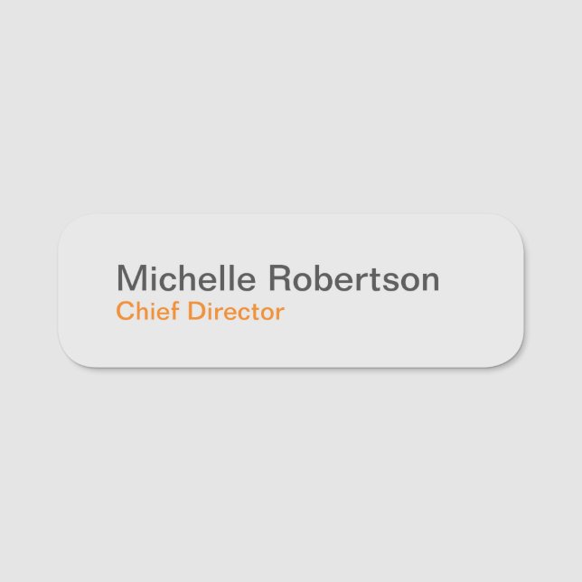 Etiqueta Para Nombres Moderno, sencillo, Minimalista, añadir nombre prop (Anverso)