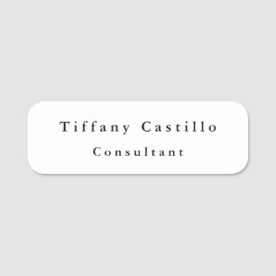 Etiqueta Para Nombres Moderno sencillo y elegante