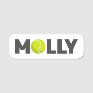 Etiqueta Para Nombres Molly Tennis