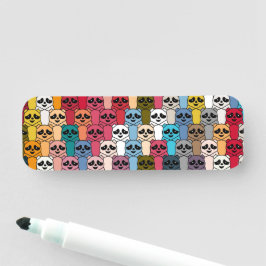 Etiqueta Para Nombres Monster Panda