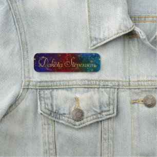 Etiqueta Para Nombres Moody Ombre Psicodelic Grunge Stardust Branding