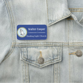 Etiqueta Para Nombres Name Tag Praying Hands or Your Logo Usher Greeter