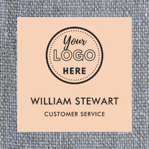 Etiqueta Para Nombres Naranja Personalizado profesional Logotipo Emplead
