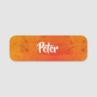 Naranja texturizado de nombre personalizado