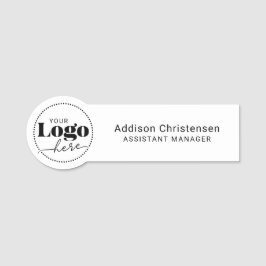 Etiqueta Para Nombres Negocio con logotipos personalizados para personal