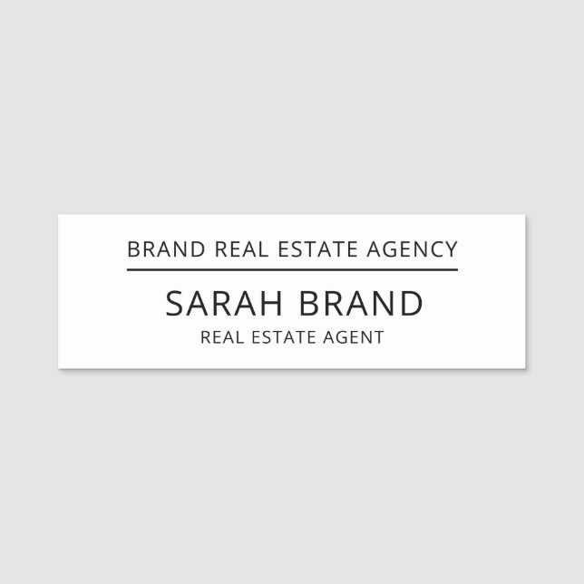 Etiqueta Para Nombres Negocio profesional clásico (Anverso)