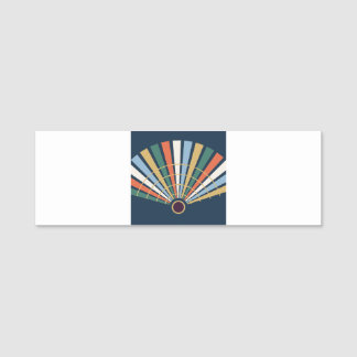 Etiqueta Para Nombres Neo Deco Fan grafisches