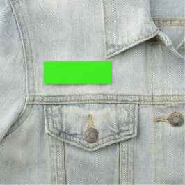 Etiqueta Para Nombres Neon Green ID Tag – Customizable