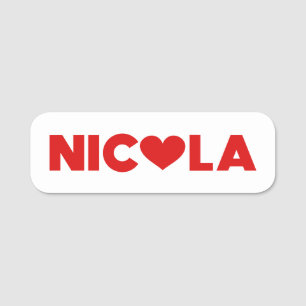 Etiqueta Para Nombres Nicola Love