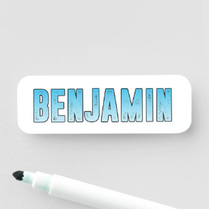 Etiqueta Para Nombres Nombre de Benjamin