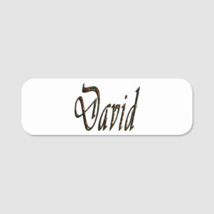 Etiqueta Para Nombres Nombre de David Diseñado por Starry,