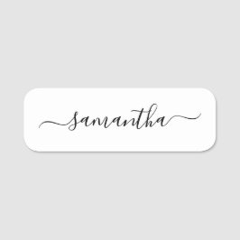 Etiqueta Para Nombres Nombre de firma femenina negra