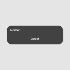 Etiqueta Para Nombres Nombre de invitado Pinback