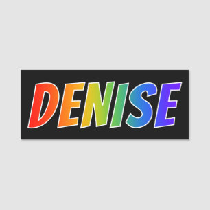 Etiqueta Para Nombres Nombre "DIONISIA": Colorante del arco iris de la