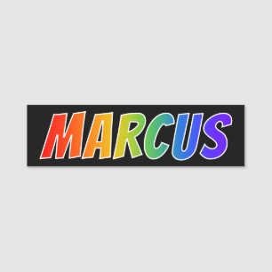 Etiqueta Para Nombres Nombre "MARCO": Colorante del arco iris de la