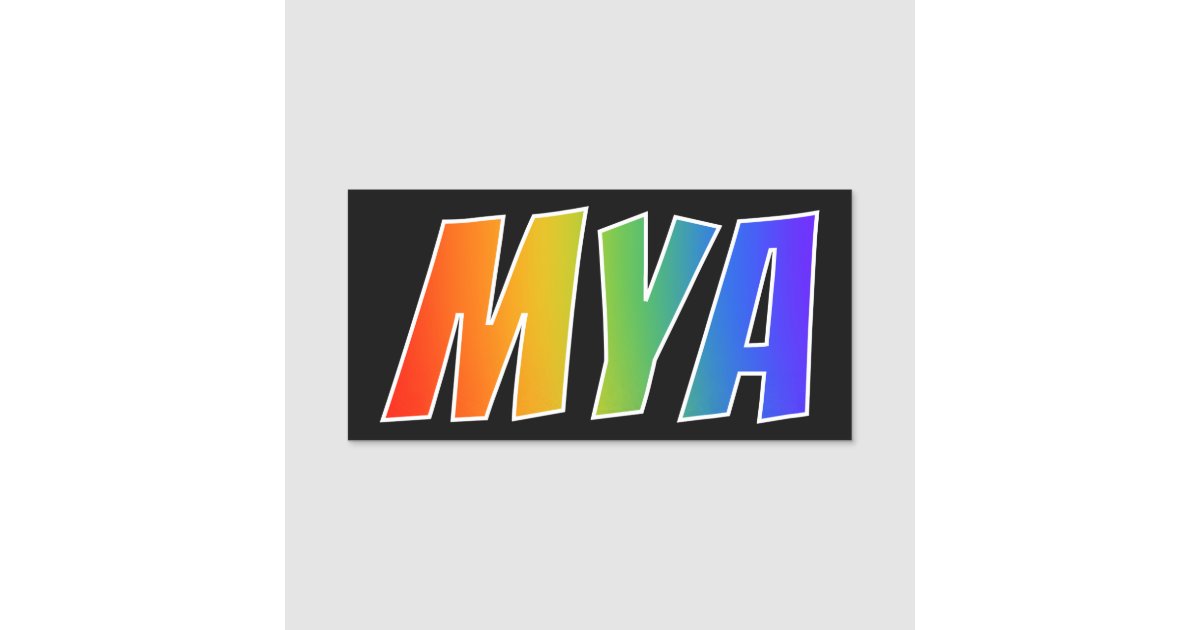 Etiqueta Para Nombres Nombre Mya Colorante Del Arco Iris De La Zazzle Es See more of mya on facebook. etiqueta para nombres nombre mya colorante del arco iris de la zazzle es