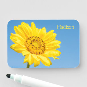 Etiqueta Para Nombres Nombre personalizado Girasol