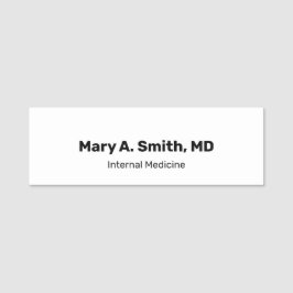 Etiqueta Para Nombres Nombre simple del médico en negrita Especialidad M