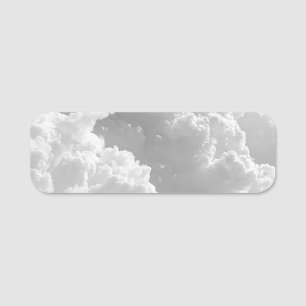 Etiqueta Para Nombres Nubes blancas, gráficos meteorológicos, clipart nu