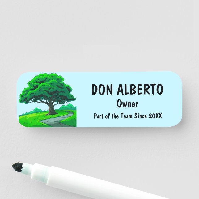 Etiqueta Para Nombres Oak Tree Logo | Custom Tree Trimming Services (In situ)