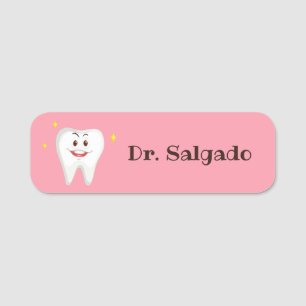 Etiqueta Para Nombres Odontología linda del dentista del higienista