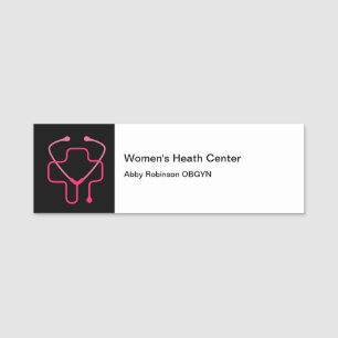 Etiqueta Para Nombres Oficina Médica del OBGYN de la Mujer