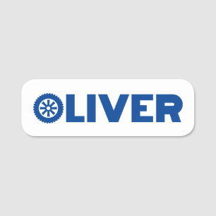 Etiqueta Para Nombres Oliver Petrol Head