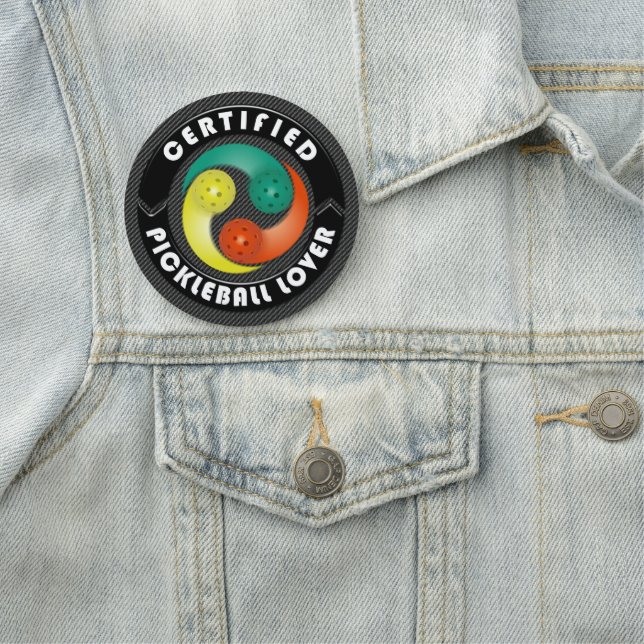 Etiqueta Para Nombres Opciones certificadas del amante 1 de Pickleball (In situ)