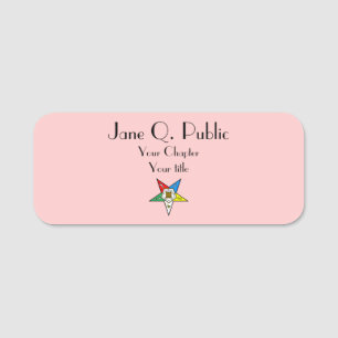 Etiqueta Para Nombres Orden del Personalizado Rosa de la Estrella Orient