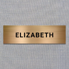 Etiqueta Para Nombres Oro moderno