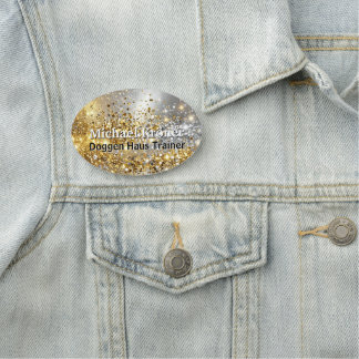 Etiqueta Para Nombres oro plateado brillante personalizado