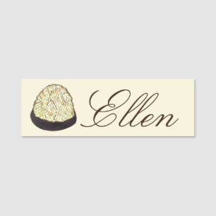 Etiqueta Para Nombres Pascua la pastelería judía Macaroon Coconut Cookie