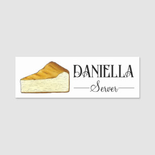Etiqueta Para Nombres Pastel de queso de la rebanada de queso de Italia 