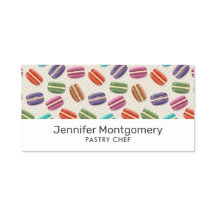 Patrón de macarones de color lindo con puntos de p