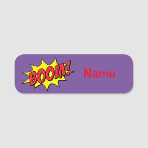 Etiqueta Para Nombres Personalizado Boom Thunder_Cove