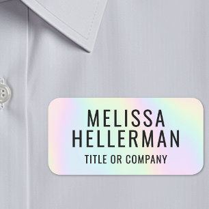 Etiqueta Para Nombres Personalizado Cute Holográfico