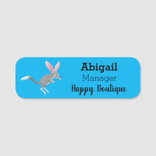 Etiqueta Para Nombres Personalizado de bilby australiano feliz