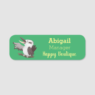 Etiqueta Para Nombres Personalizado de kookaburra gracioso