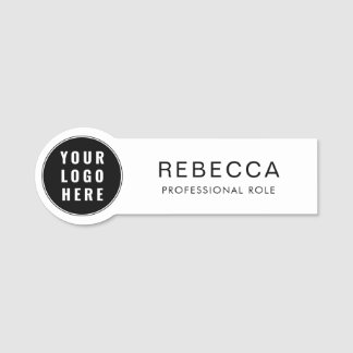Etiqueta Para Nombres Personalizado de nombres de empleados con logotipo