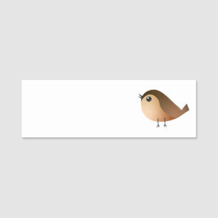 Etiqueta Para Nombres Personalizado de pájaro de Sparrow