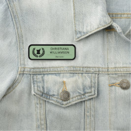 Etiqueta Para Nombres Personalizado Elegante Empleado de Farmacia Farmac