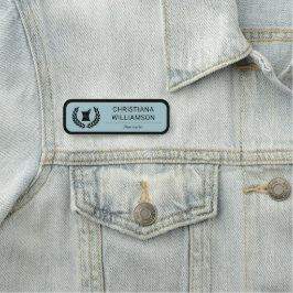 Etiqueta Para Nombres Personalizado Elegante Empleado de Farmacia Farmac