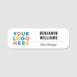 Etiqueta Para Nombres Personalizado Empresa Logotipo comercial Empleado 