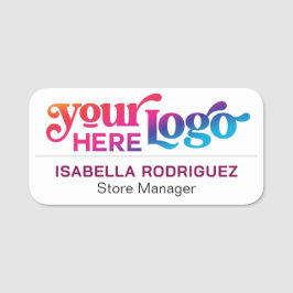 Etiqueta Para Nombres Personalizado Empresa Logotipo de negocio Empleado