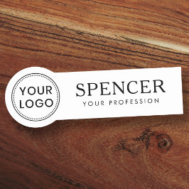 Etiqueta Para Nombres Personalizado logotipo del empleado del negocio cu