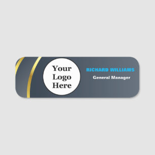 Etiqueta Para Nombres Personalizado Logotipo Empleado Magnético O Pin De