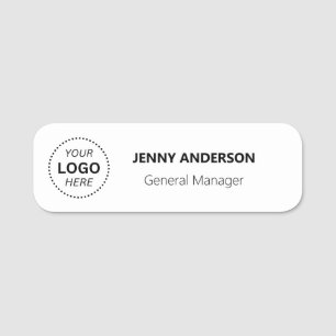 Etiqueta Para Nombres Personalizado Logotipo Empleado Magnético O Pin De