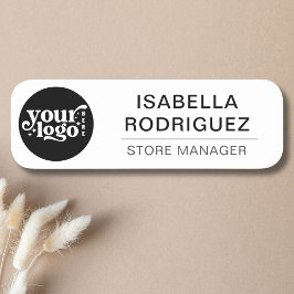 Etiqueta Para Nombres Personalizado Logotipo Empleado Magnético O Pin De